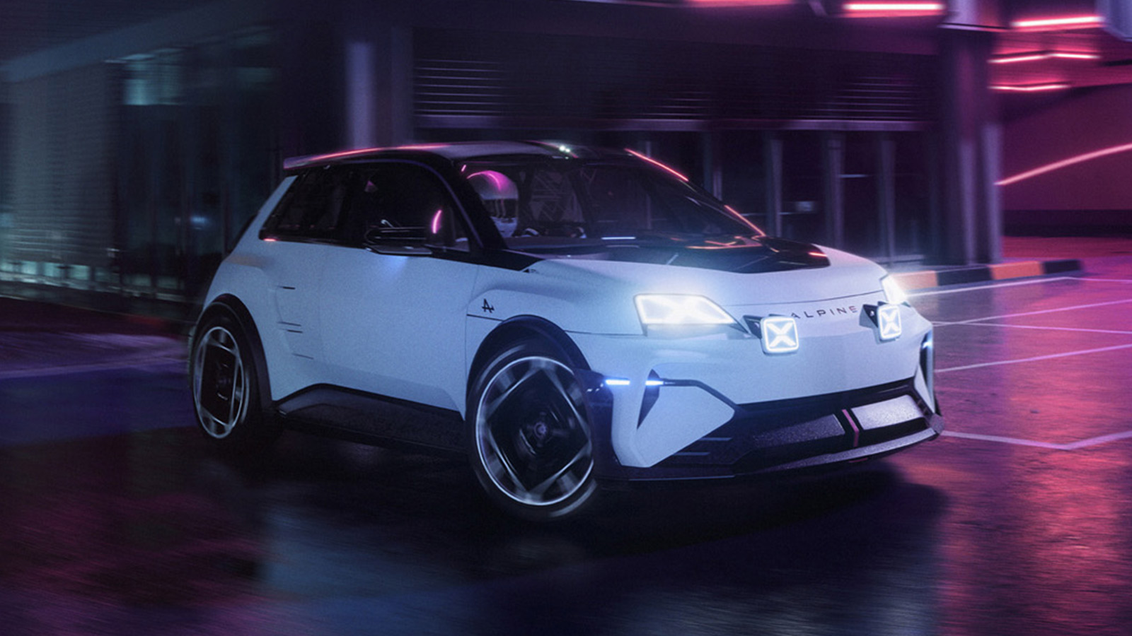 Alpine Unveils the A290_β, A Center Seat Electric Hot Hatch Inspired By A Legend