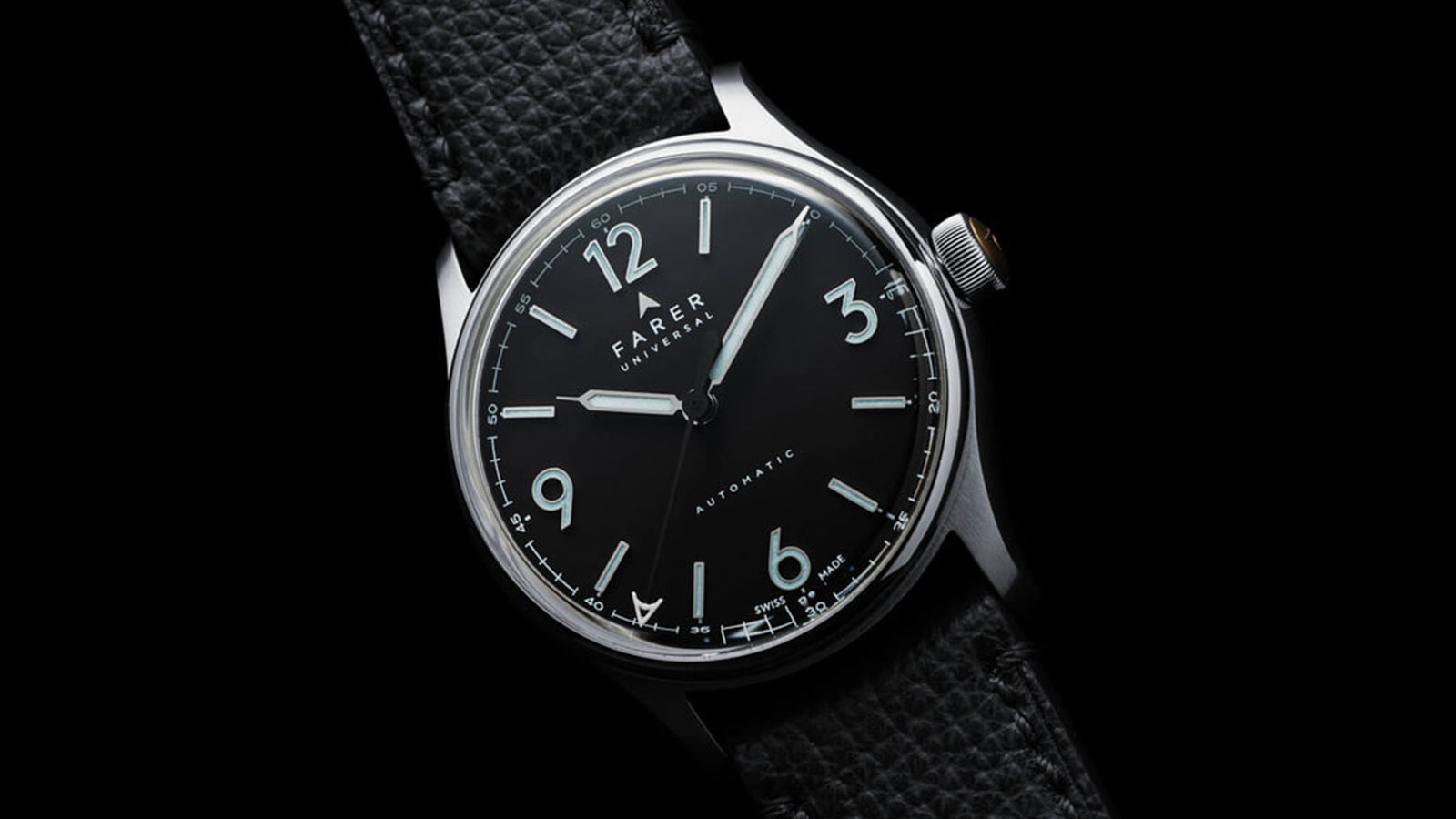 The Farer Discovery Black Velvet 36mm Is A Timepiece Of Understated Elegance